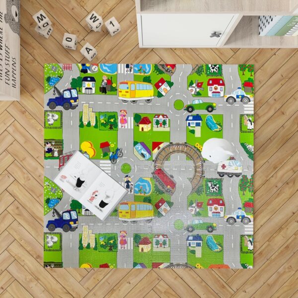 A-Z® Soft & Colorful Baby Play Mats for Floor Fun & Learning | Playmat for Kids - City Life